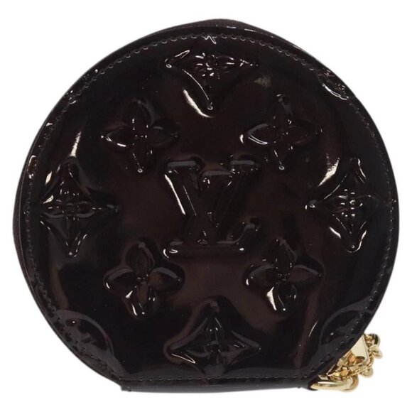 LOUIS VUITTON Vernis Porte Monnaie Ecruil Coin Purse Amarante - Picture 2 of 15